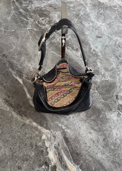 Celine Triomphe Hobo Bag Black