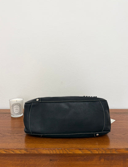 MIU MIU FLOWER SHOULDER BAG ANTRACIT