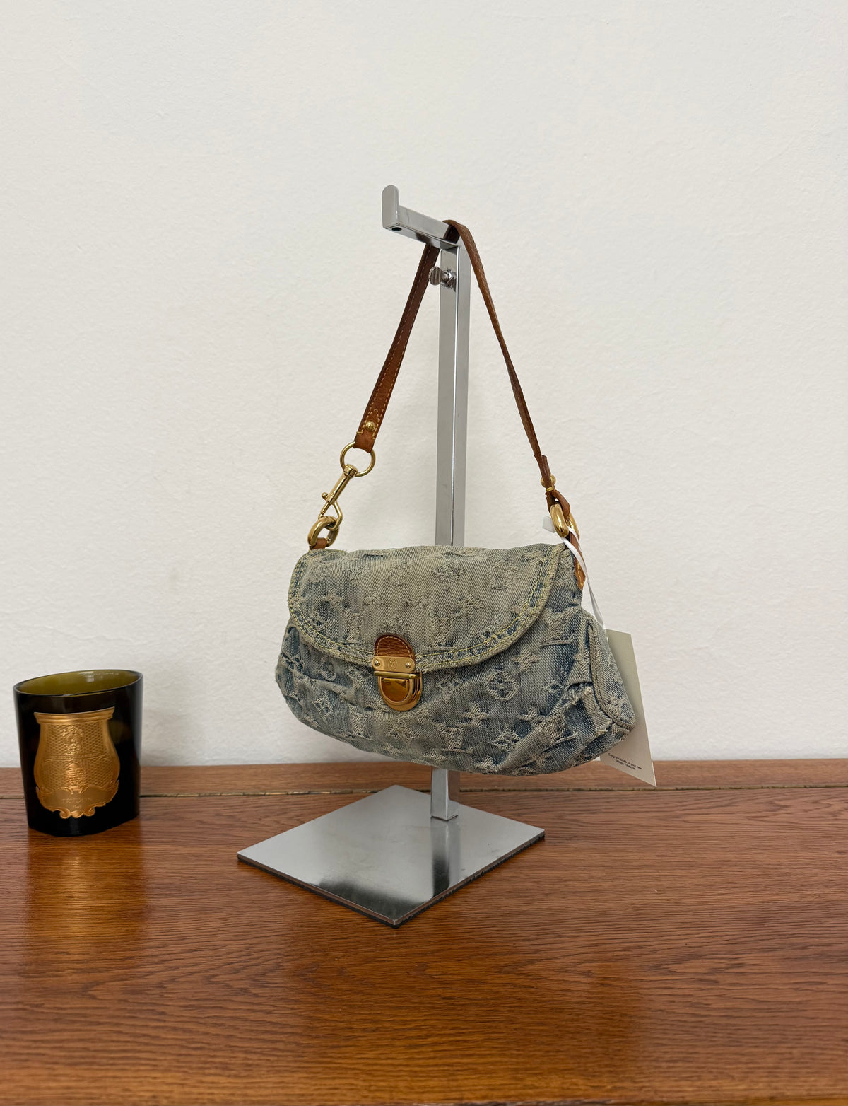 LV Monogram Denim Mini Pleaty