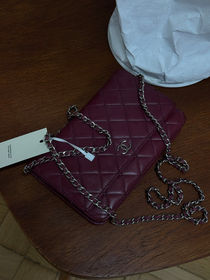 CHANEL LAMBSKIN WOC WINE GRAPE