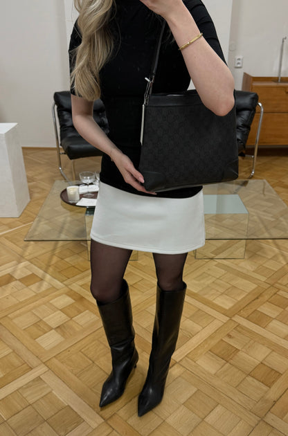 GUCCI GG MONOGRAM SHOULDER BAG BLACK