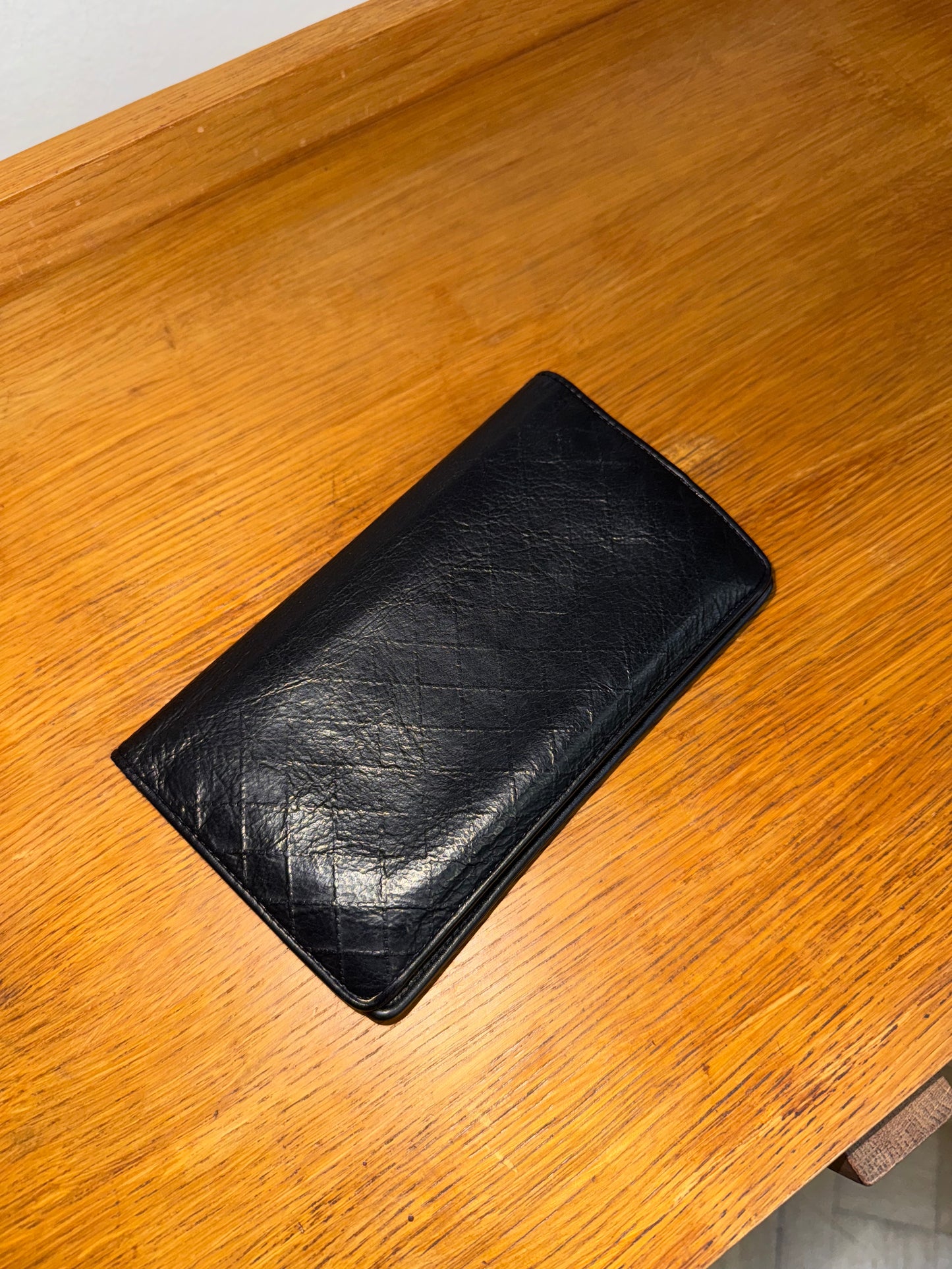 CHANEL LONG WALLET GRAINED SERIES 10