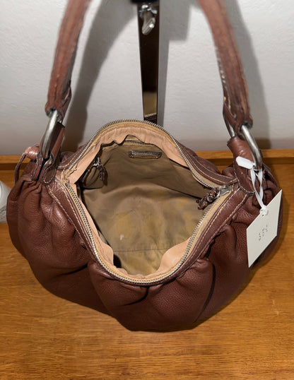 MIU MIU HOBO SHOULDER BAG BROWN