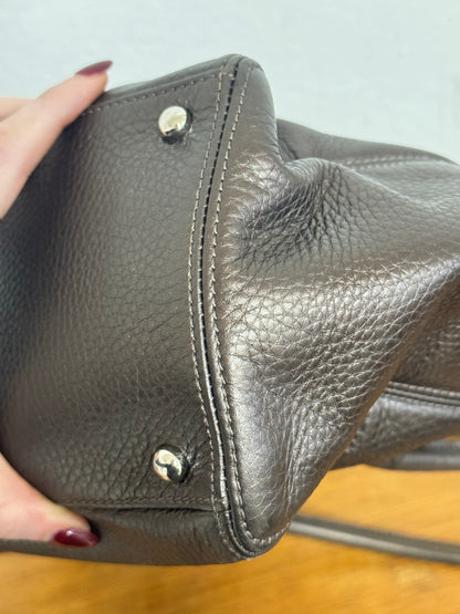 CHANEL EXECUTIVE TOTE IRIDESCENT BROWN SILVER HW