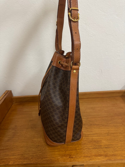 CELINE MACADAM BUCKET BAG