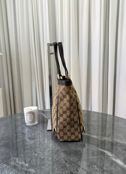 GUCCI GG MONOGRAM SHOPPER TOTE BAG