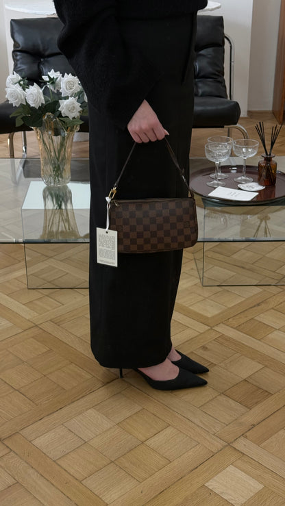 LV POCHETTE DAMIER EBENE CANVAS