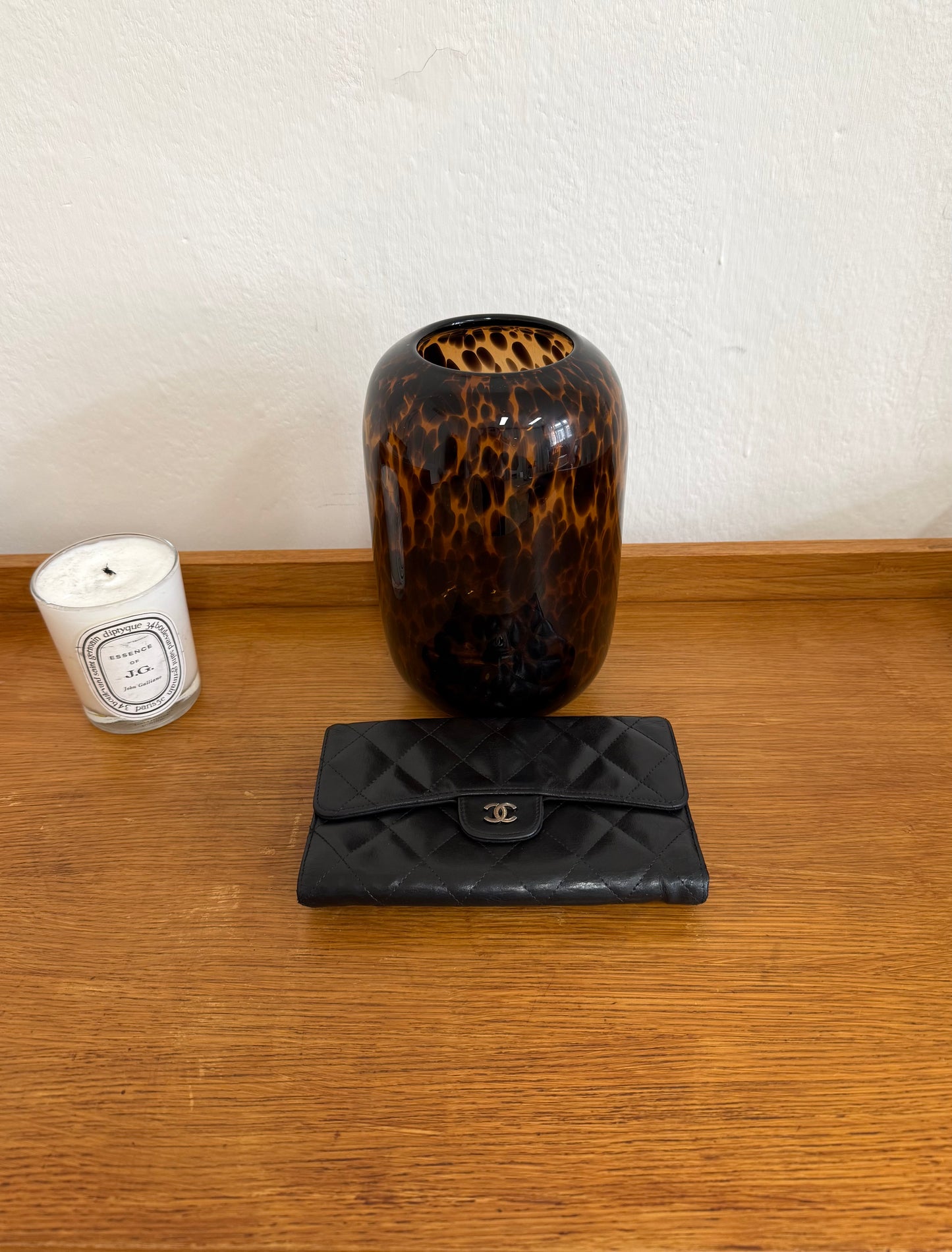 SERIES 11 CHANEL LONG WALLET LAMBSKIN BLACK