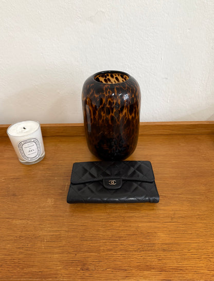 SERIES 11 CHANEL LONG WALLET LAMBSKIN BLACK