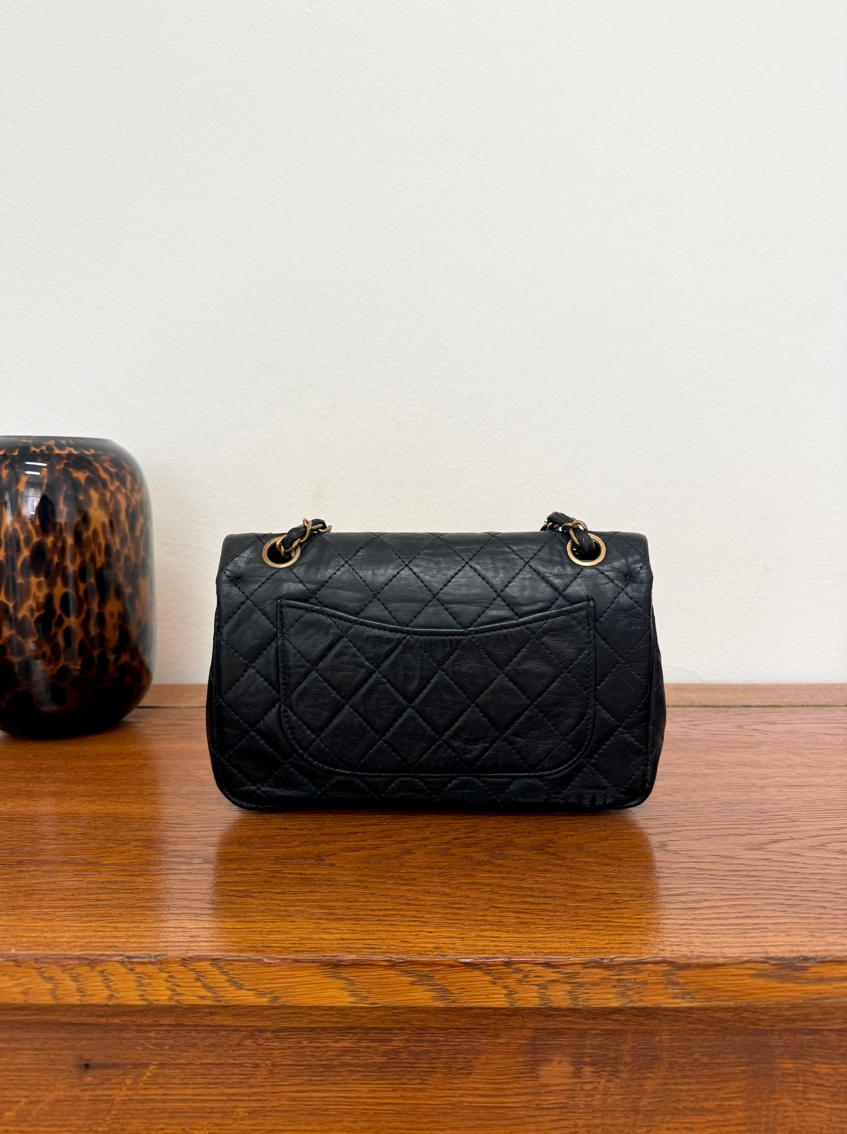 Chanel Plaza Double Flap in black lambskin with gold hardware and double chain, photo 9