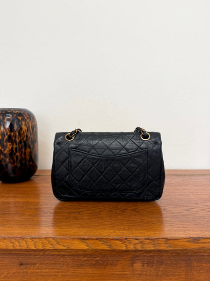 Chanel Plaza Double Flap in black lambskin with gold hardware and double chain, photo 9