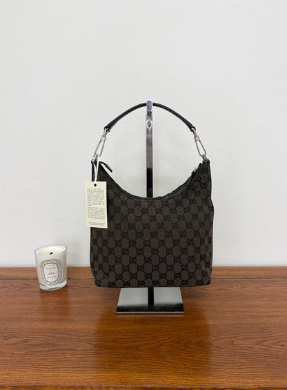 Gucci GG Monogram Shoulder Bag Black