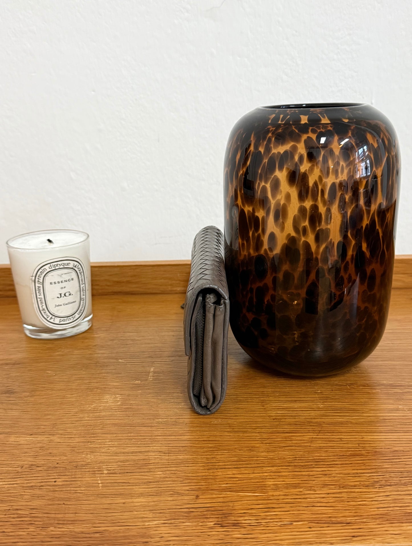 BOTTEGA VENETA INTRECCIATO WALLET GREY