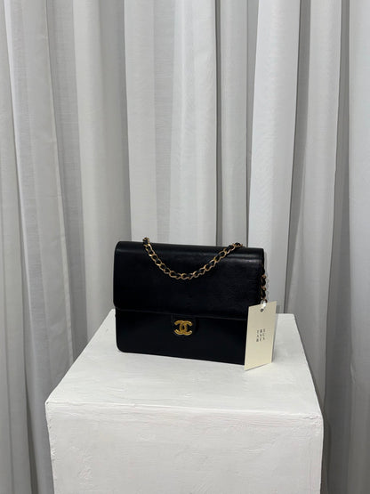 CHANEL BOX CALF FLAP BAG