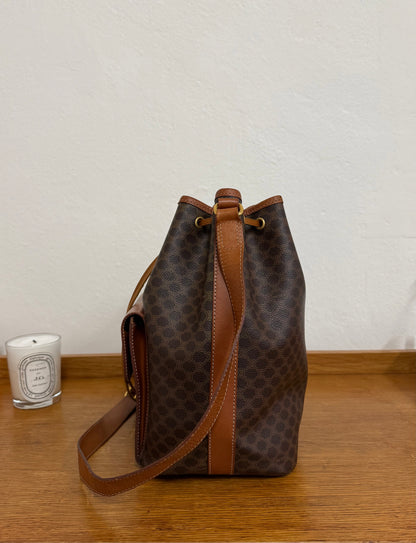 CELINE MACADAM BUCKET BAG