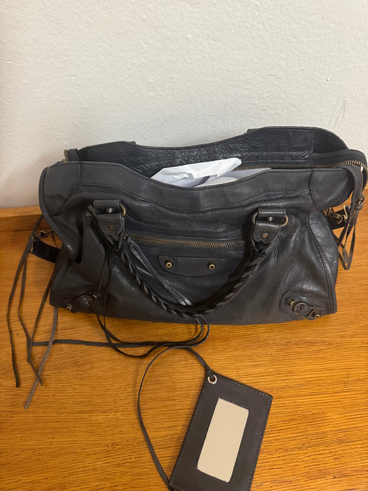 BALENCIAGA CITY BAG GREY
