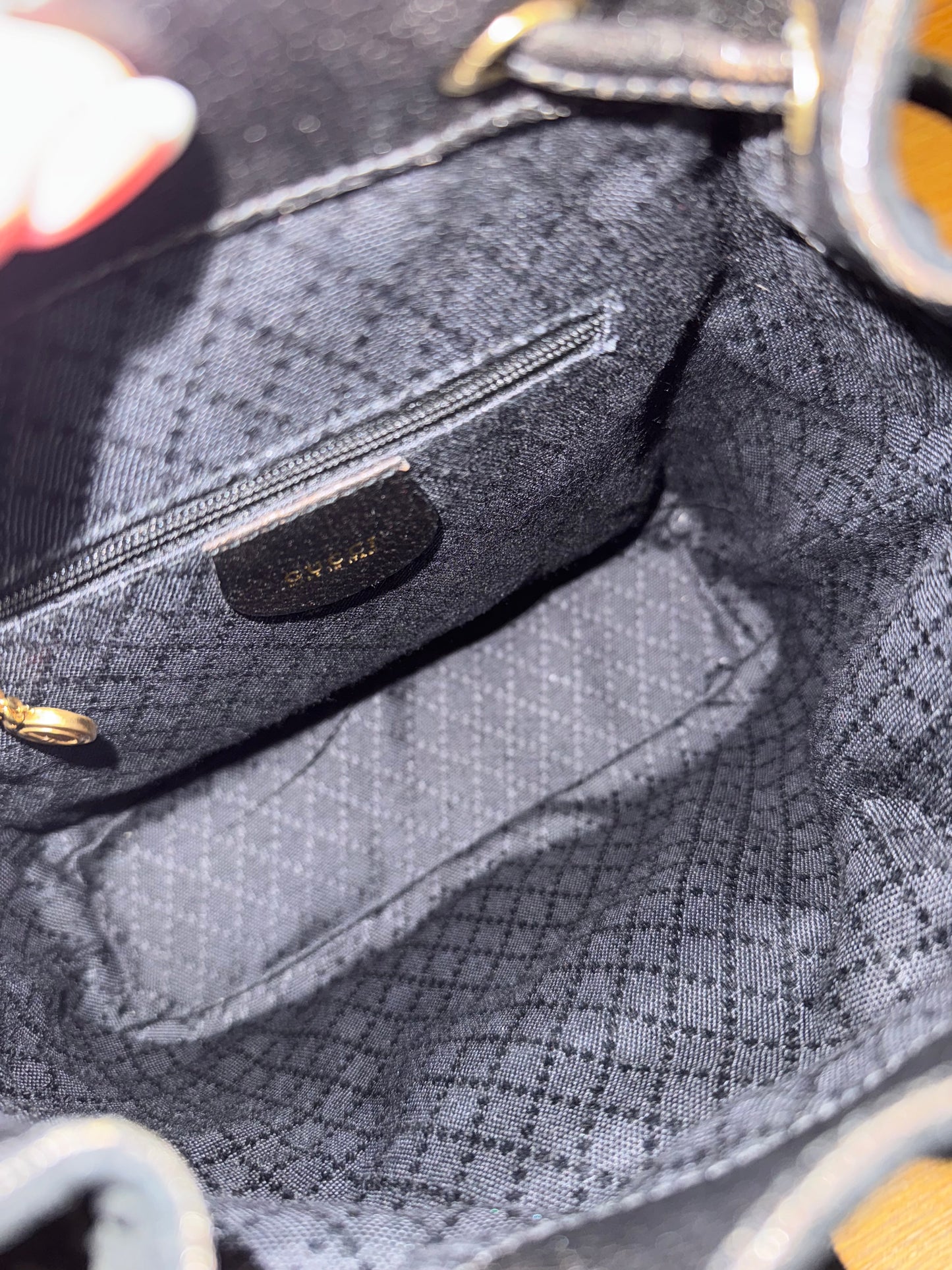 GUCCI SUEDE BAMBOO BACKAPACK