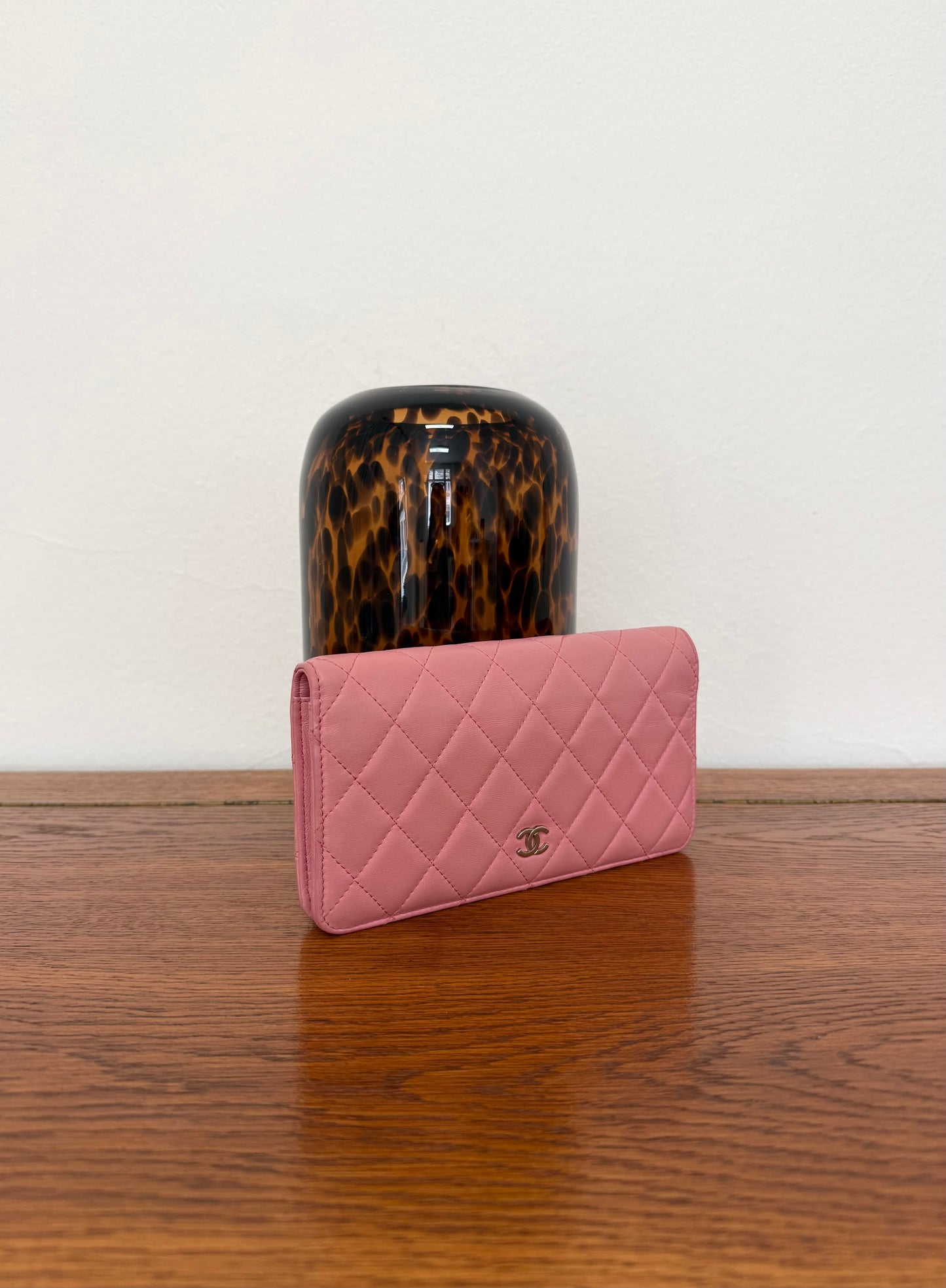 SERIES 14 CHANEL CLASSIC LONG WALLET PINK LAMBSKIN
