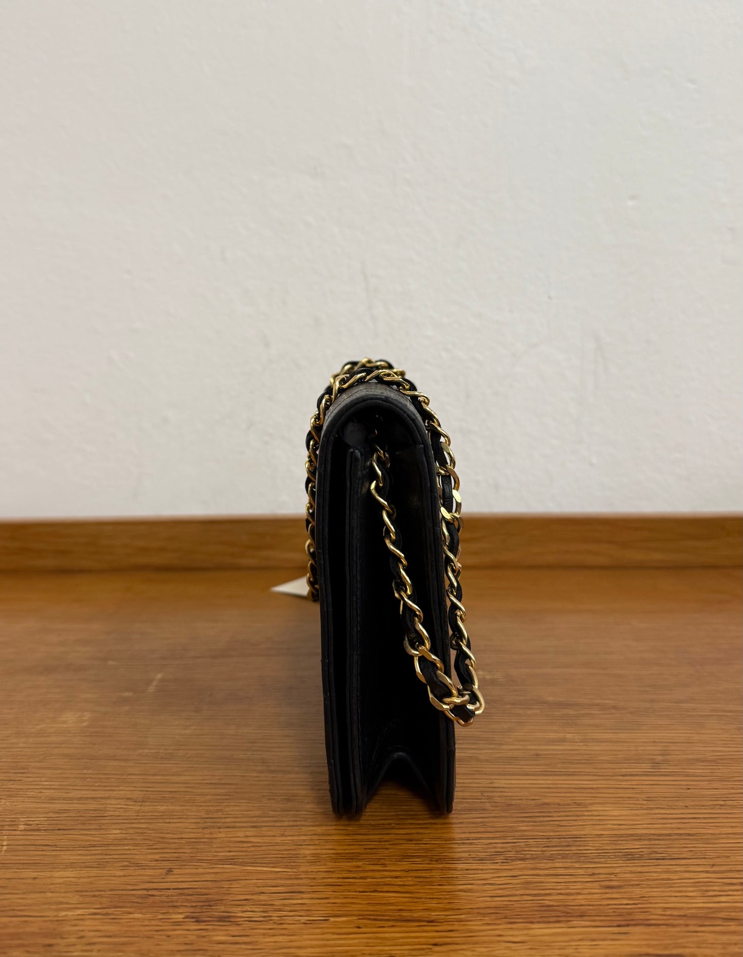 CHANEL FULL FLAP LAMBSKIN BLACK