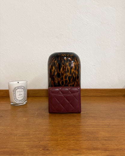 CHANEL MATELASSE QUILTED WALLET BURGUNDY