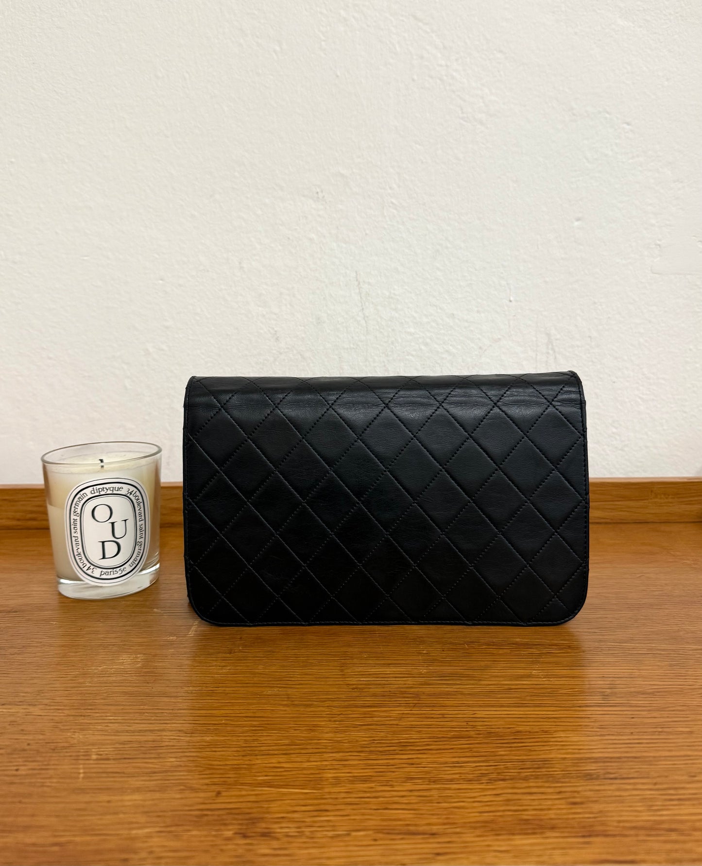 CHANEL FULL FLAP LAMBSKIN BLACK