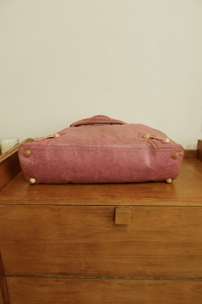 BALENCIAGA "CITY" BAG GIANT VELO PINK