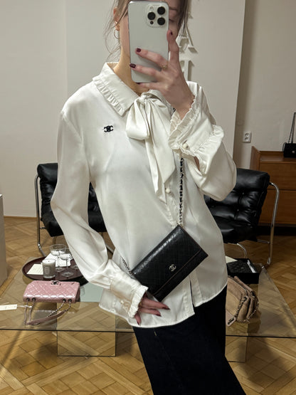 CHANEL WALLET GRAIN BURGUNDY BLACK