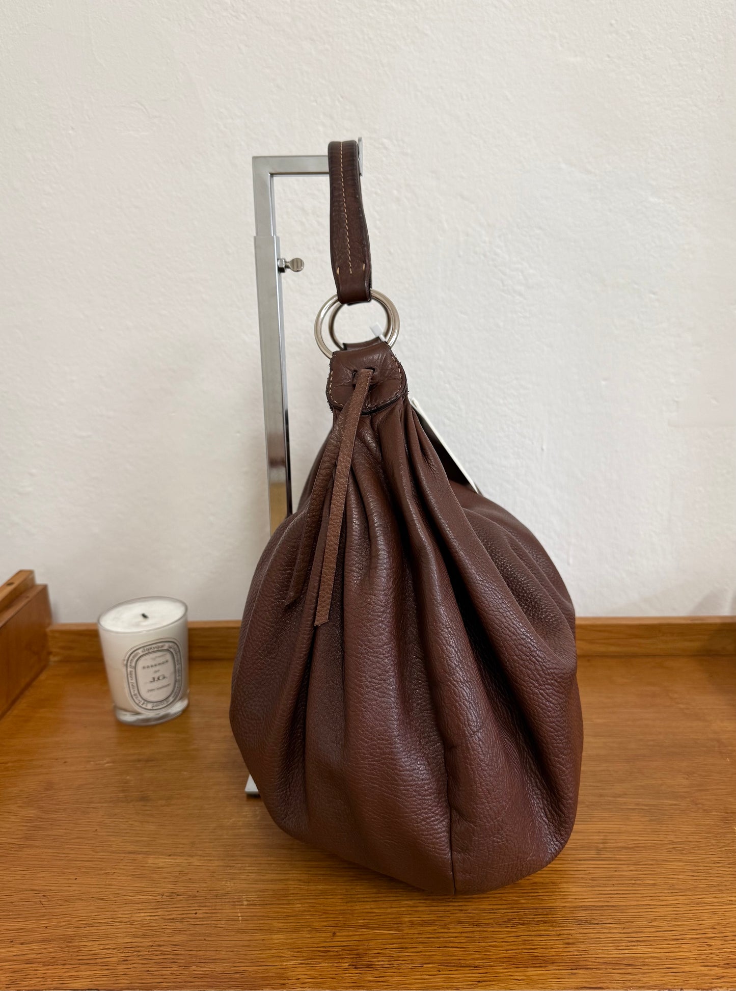 MIU MIU HOBO SHOULDER BAG BROWN