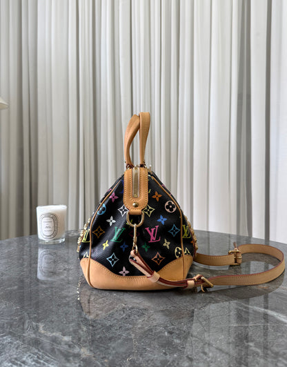 LV X TAKASHI MURAKAMI MONOGRAM MULTICOLOR COURTNEY MM NOIR
