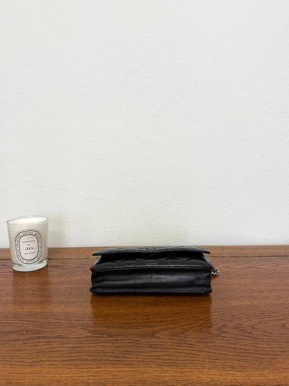 CHANEL WOC BLACK LAMBSKIN