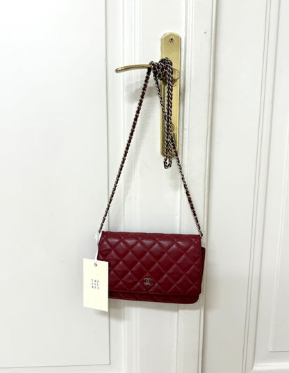 CHANEL WOC RED LAMBSKIN
