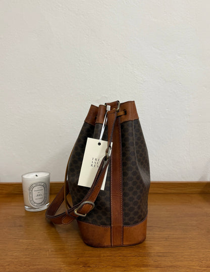 CELINE MACADAM BUCKET BAG & POUCH