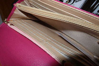CHANEL WALLET PINK CAMELLIA GOLD