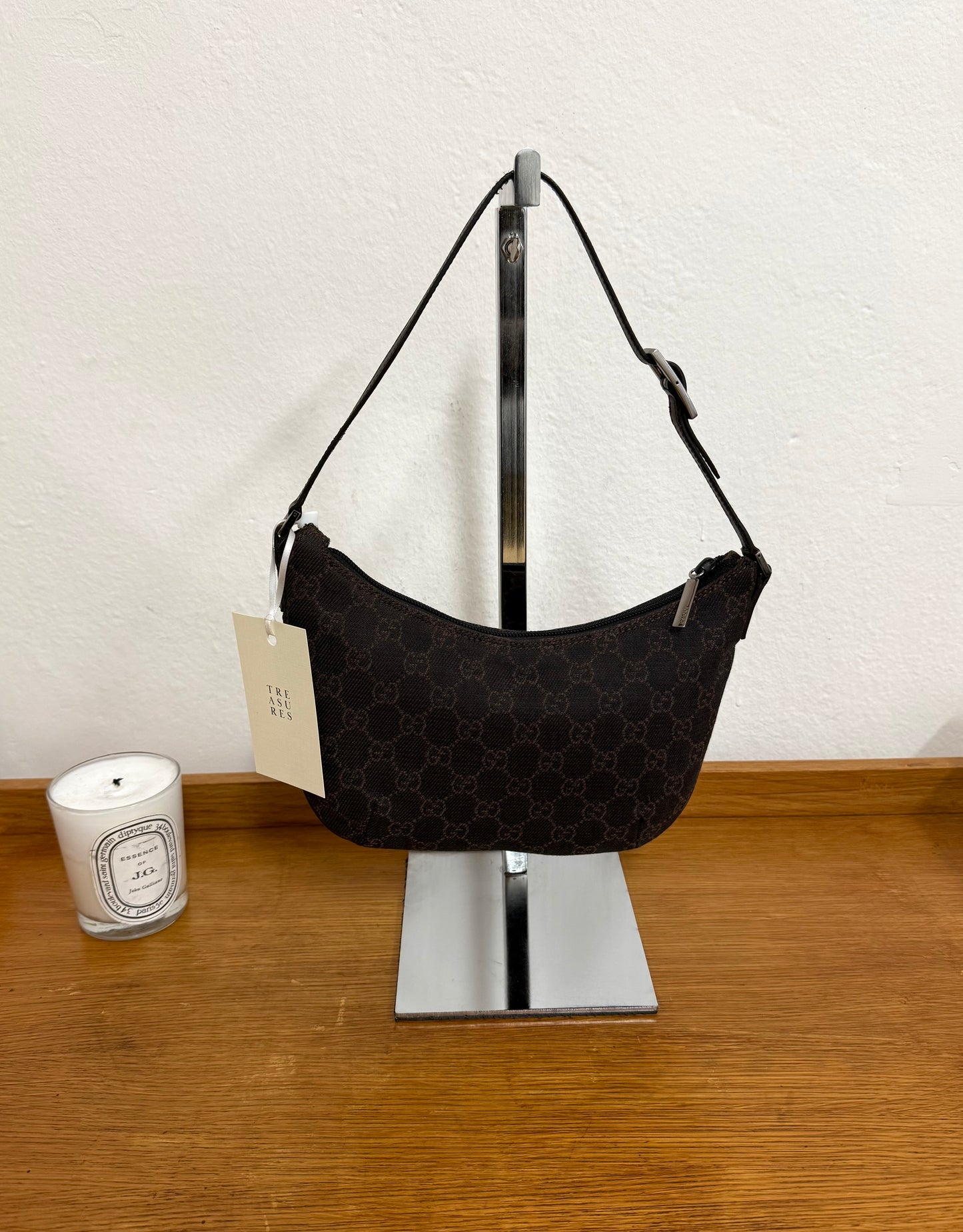 GUCCI GG MONOGRAM POCHETTE BAG BROWN TOM FORD ERA