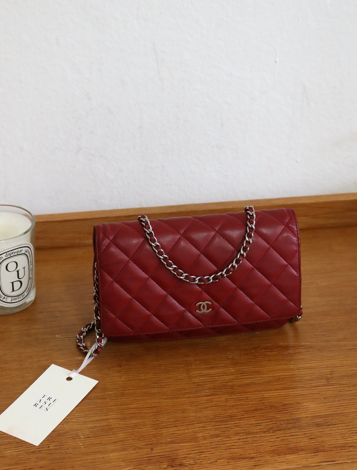 CHANEL WOC RED LAMBSKIN