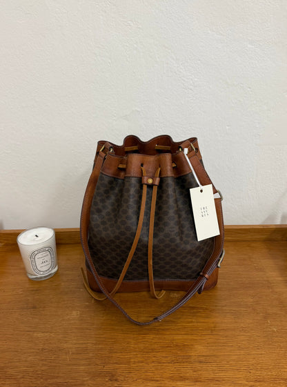 CELINE MACADAM BUCKET BAG & POUCH