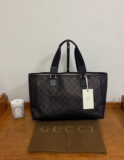 GUCCI GG MONOGRAM SHOPPER TOTE BAG