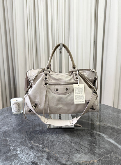 Balenciaga City Bag Cream Brass HW