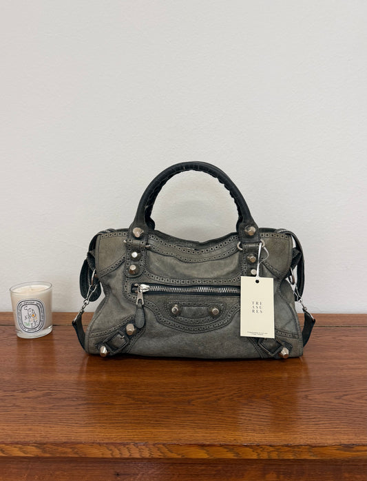 Balenciaga City Bag Grey-Green