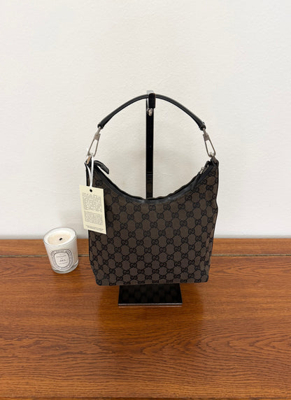 Gucci GG Monogram Shoulder Bag Black