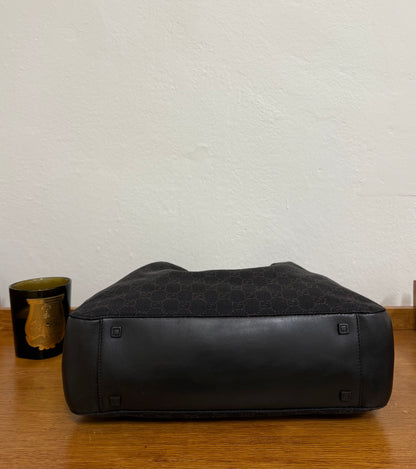 GUCCI GG SHOULDER BAG BLACK & POUCH TOM FORD ERA