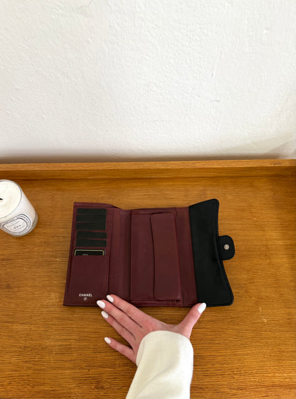 SERIES 12 CHANEL LONG WALLET LAMBSKIN BLACK