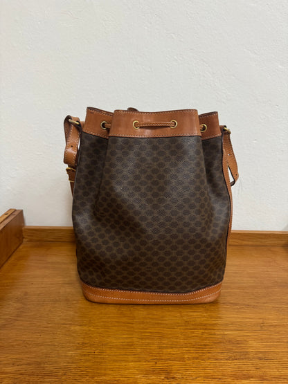 CELINE MACADAM BUCKET BAG