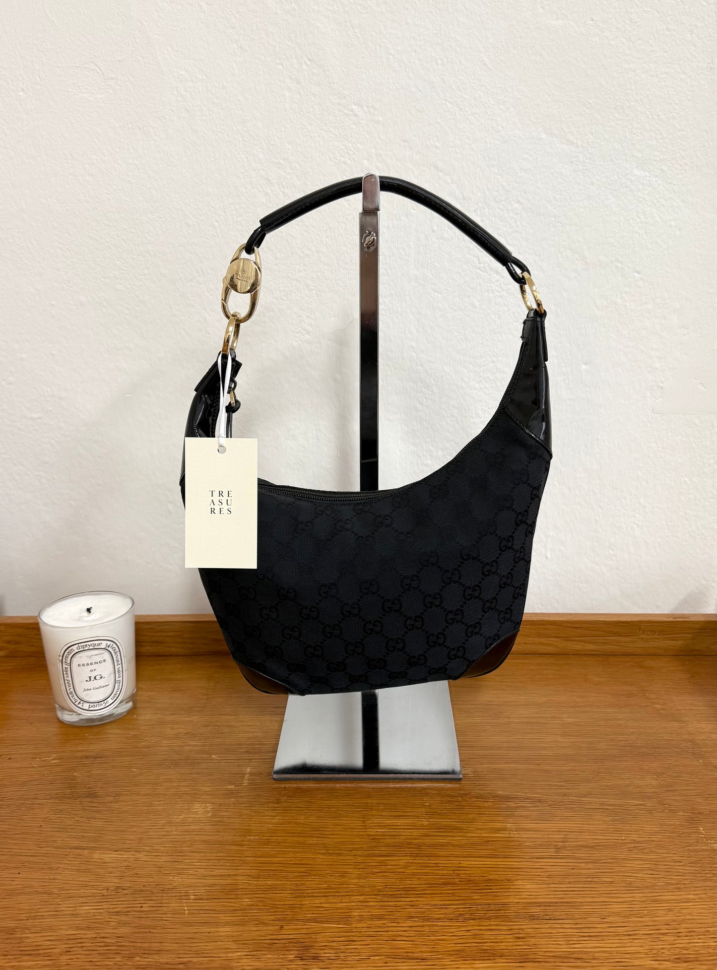 GUCCI GG MONOGRAM HALF MOON BAG