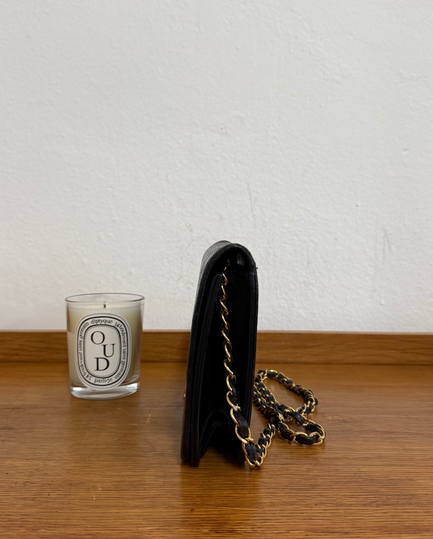 CHANEL FULL FLAP BLACK LAMBSKIN