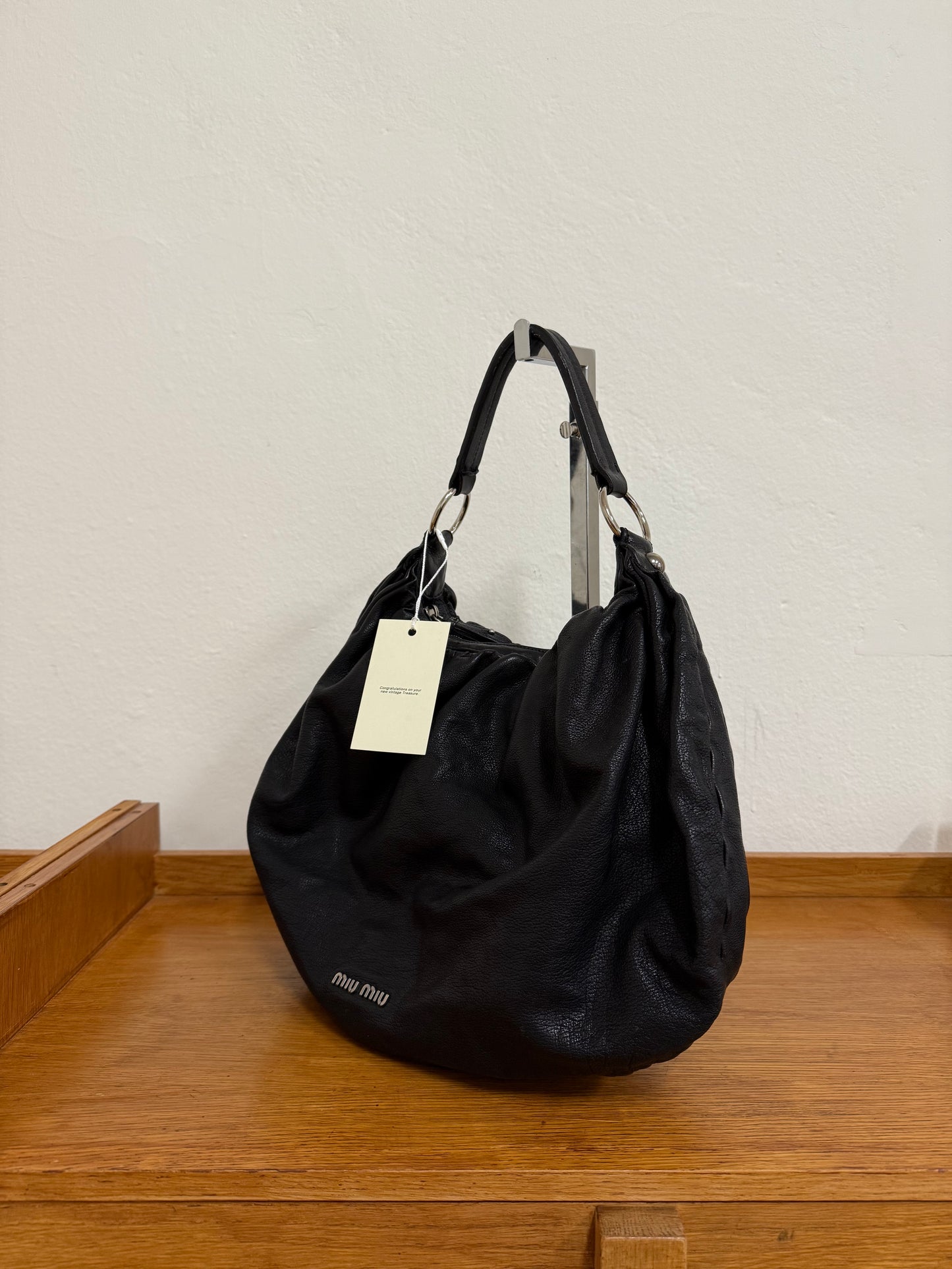 MIU MIU HOBO BAG BLACK
