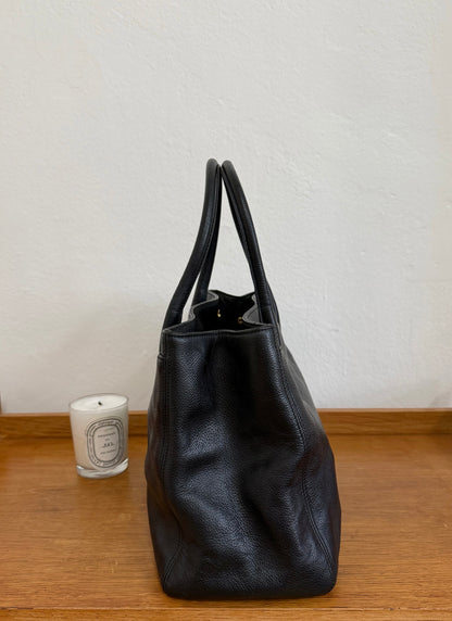 CHANEL EXECUTIVE TOTE BLACK GOLD HW