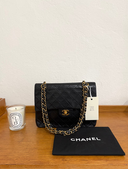 CHANEL DOUBLE FLAP BAG MEDIUM TALL 24K GOLD