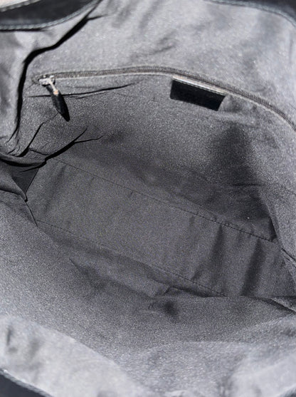 GUCCI JACKIE SHOULDER BAG BLACK GG MONOGRAM