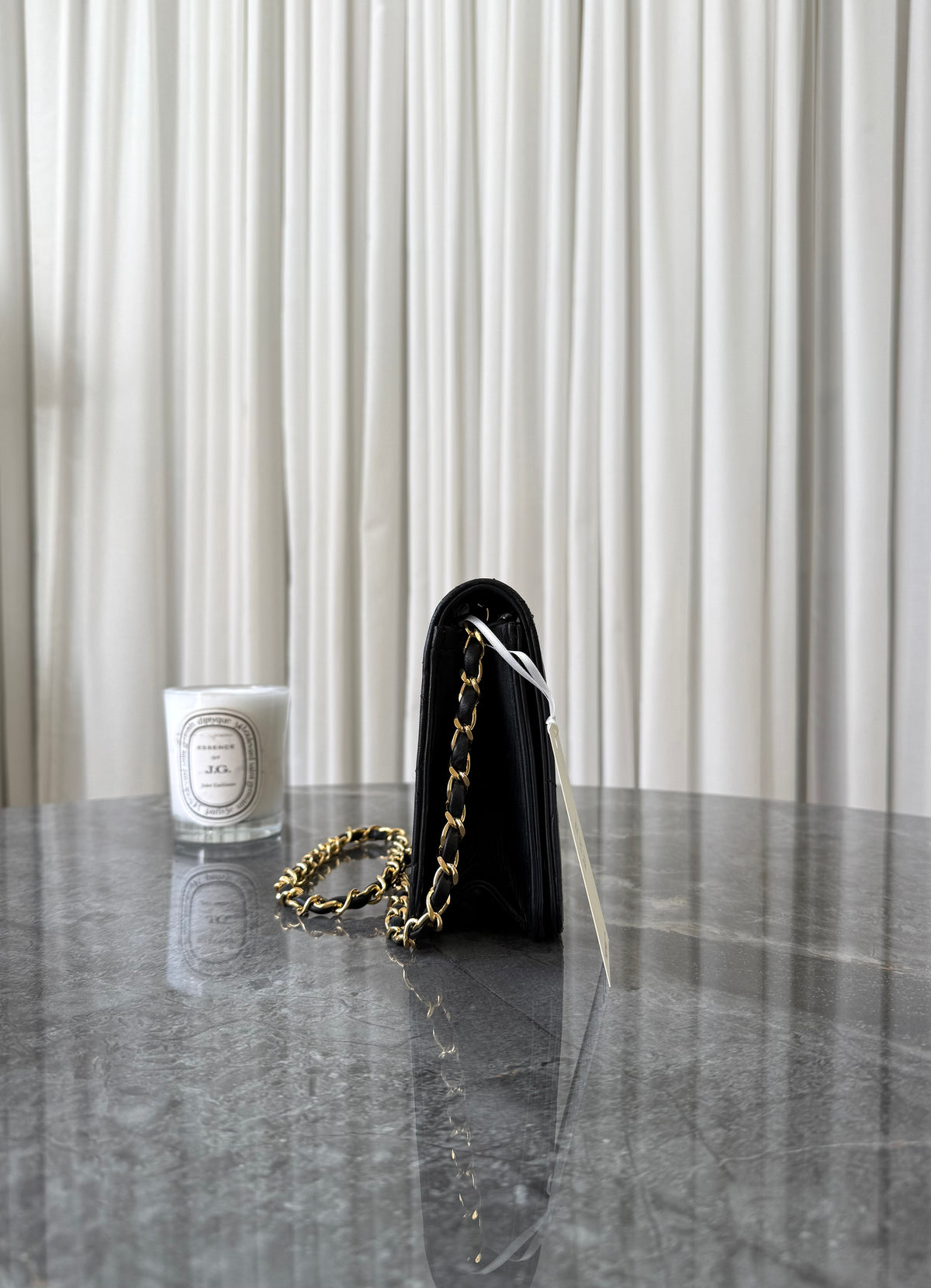 Chanel Black Timeless Classic Single Flap Lambskin 24K Gold HW